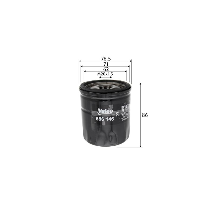 Valeo 586146 Oil Filter