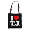 I LOVE HEART T.J. TJ T J INITALS MONOGRAM NAME