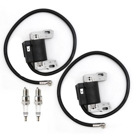 JUUDDENPARTS 591459 Ignition Coils with Spark Plug Replacement for Brig-straton 591459 492341 490586 491312 495859 690248 715231, Replacement for Craftsman 750256060 580327071 580327072 Engines