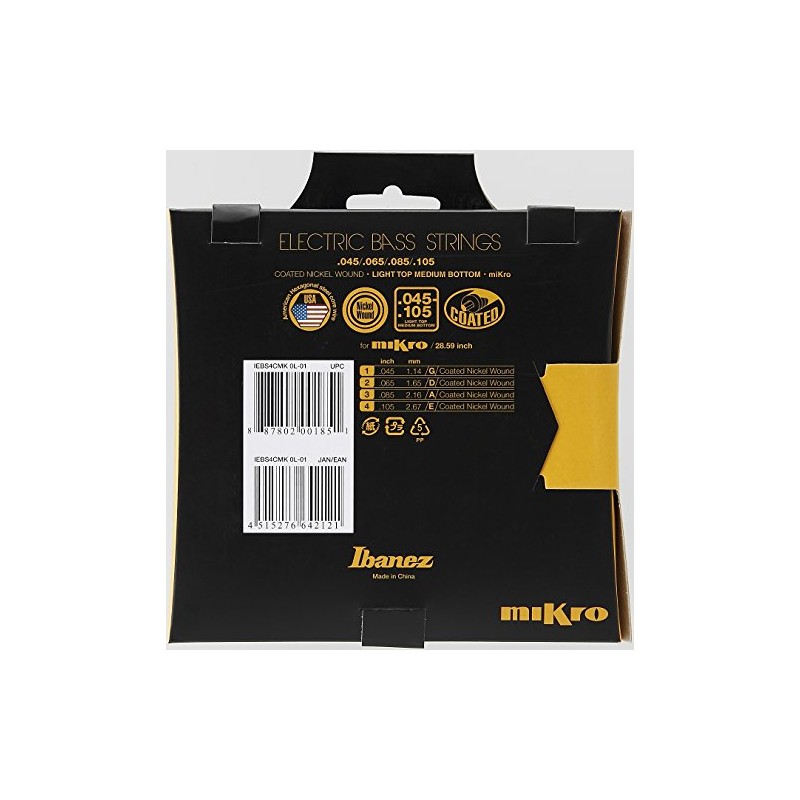 Ibanez IEBS4CMK 4-String Bass Guitar Strings