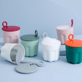 Multi-purpose Bubble Foam Maker for Facial Cleansing Facial Pink 2ea