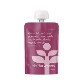 Little Harvesters Puree Pouch - Grass-Fed Beef & Peas 120g