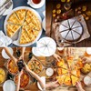 WQHLONGBO 8-Slice Stainless Steel Pie Cutter Press, Circle Pie Cutter