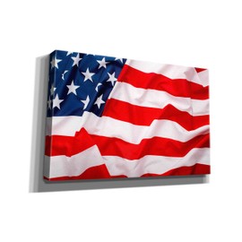 Epic Graffiti 'Flag of the United States of America' by Epic Portfolio, Giclee Canvas Wall Art, 40"x26"