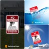 2Pack Large Video Surveillance Signs, 18"x12" No Trespassing Sign, Private