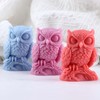 GLITZXFH Owl Silicone Candle Molds Animal Resin Casting Mold for