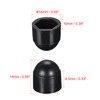 uxcell Plastic Dome Nut Protection Cap Covers, M6 Nut Cover