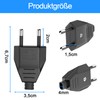 VIEVRE Euro Plug, 4 Pieces Flat Plug, Euro Plug Flat,