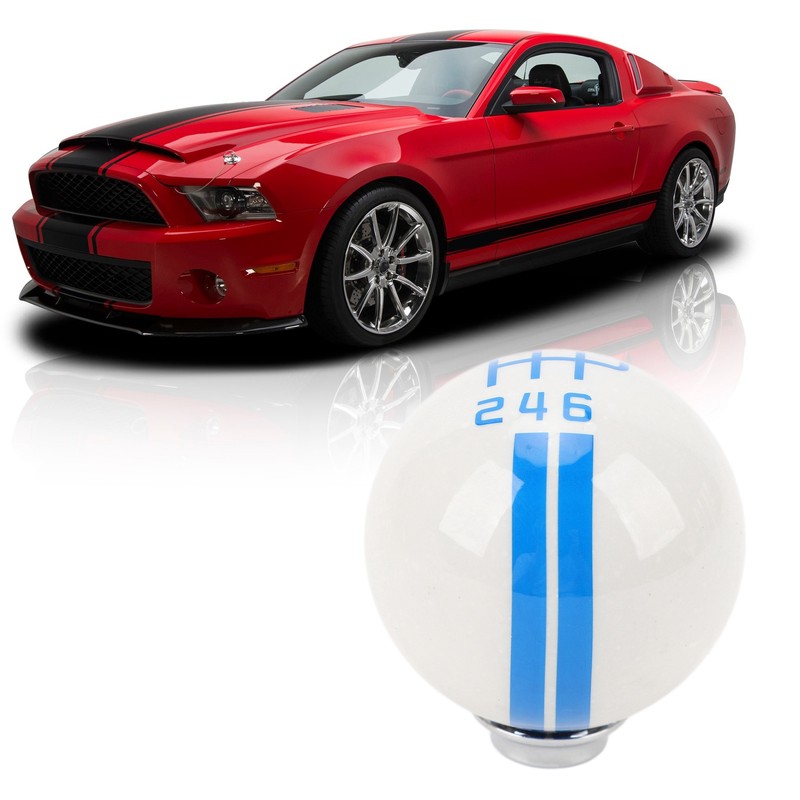 Gear Shift Knob with 3 Adapters Comfortable Grip 6 Speed