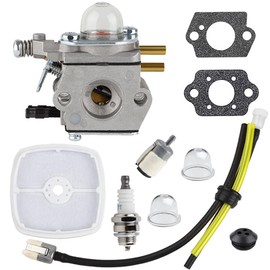 HUSWELL SRM 2100 Carburetor Fuel Line for Echo SRM2100 GT2000 String Trimmer GT2400 GT2000EZR Grass Cutter PE2000 Edger SHC-2100 SHC-1700 Hedger C1U-K52 Carburator w Air Filter Kit