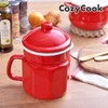 Cozy Cook, Enamel, Hexagon, Oil Pot, 1.1L, Red