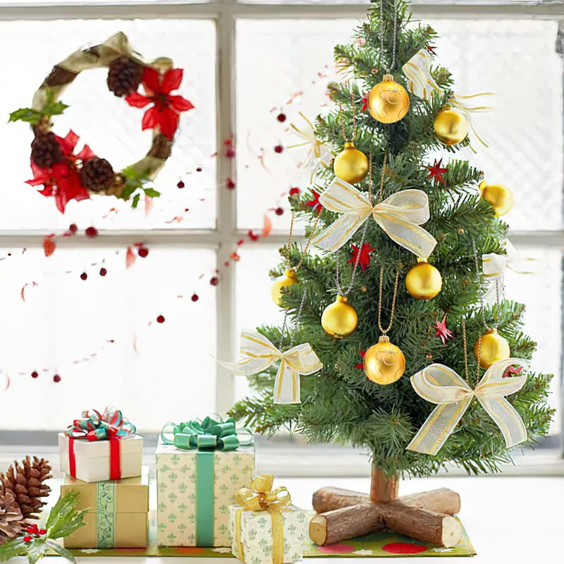 AUGSUN Christmas Baubles Hanger Hooks, Pack of 200 Christmas Tree