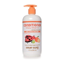 Little Twig Detangling Conditioner, Natural Conditioner with Plant Derived Formula, Hair Conditioner with Essential Oils and Extracts, Suitable for Whole Family, Tangerine, 17 fl oz.