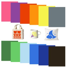 Tintnut Solid Color Sublimation Transfer Paper- 12 Sheets 12inchesx10inches Classic Sublimation Transfer Ink Sheets Compatible with Cricut or Silhouette