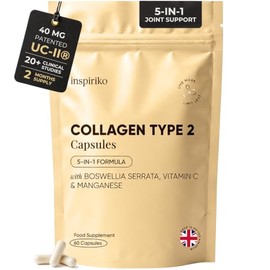 Inspiriko UC-II Collagen for Joints, Type 2 Collagen Capsules, 40mg, 60Serv