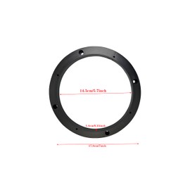 CGECGE 6.5-inch ABS car Speaker Gasket, car Audio Sound Insulation Anti Slip pad - Durable Rubber Speaker Installation Gasket with Better Shock Absorption Effect, 6.5-inch Universal (Black)