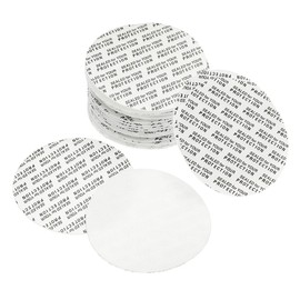 PATIKIL 50mm/1.97" Foam Lid Liner, 50 Pack PS Foam Resistant Tamper Pressure Sensitive Seal for Bottle Cap Liners Seals