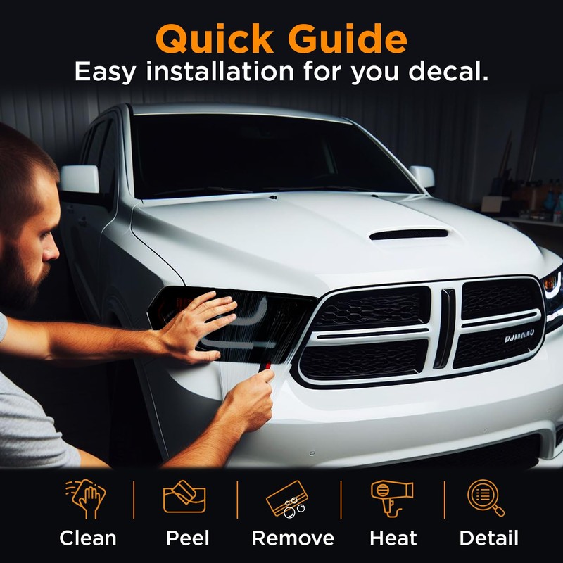 KUVR Pre-Cut Tailight Combo Reflector & Third Break Tint Kit