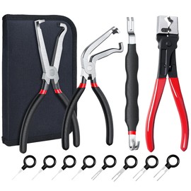 Venzora 5 PCS Electrical Disconnect Pliers for Cars, Professional Automotive Electrical Plug Connector, Fuel Line Connector Separator & Hose Clamp Pliers