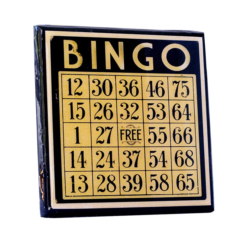 Bingo Card Drink Coaster Set