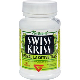 Swiss Kriss Herbal Laxative Tablets 120 ea ( Packs of 8)