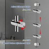 NearMoon Shower Slide Bar with Height/Angle Adjustable Handheld Shower Holder,
