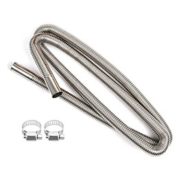 Diesel Heater Exhaust Pipe Flexible Tubing Stainless Steel For Parking Air Heater Length 78Inch / 200CM Inner Diameter 1"/2.5cm