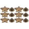 50 Sets of Star Rivets Star Shaped Rivets with Spikes
