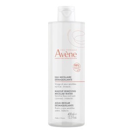AVENE, Agua micelar desmaquillante facial, limpia, calma e hidrata, para piel sensible, 400ml