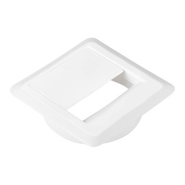 CAVO Set of 5 Cable Grommets (70 x 70 mm, Height 18.3 mm, 60 mm Diameter, White) Cable Grommet, Ideal for Cables with Large Connectors