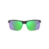 Native Men's Ridge-Runner Rectangular Sunglasses, Matte Black/Polarized Green Reflex, 68