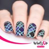 Whats Up Nails - Stained Glass Vinyl Stencils for Nail