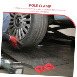 KOMBIUDA 2pcs Adjustable Rubber Clamp for Mounting Tools Quick Release Design for Outdoor Equipment Versatile Fixation for Shovels and Luggage Racks and Easy to Use