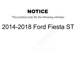 Kugel Front Rear Wheel Bearing Kit Replacement for Ford EcoSport Fiesta - Left Right Side (Driver Passenger) K70-102014