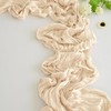 12PCS Cheesecloth Table Gauze Boho Rustic Runner 35x120 Inch Long