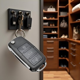 Black Fake Car For Key Storage Box Hide Secret Compartment Coin Jewelry For Case Secret Compartment Box For Adults, Fake Car Keys Closet Mounted Storage and Organization Systems