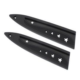 PATIKIL Plastic Safety Knife Cover Sleeves for 5" Paring Knife, 2 Pack Knife Blade Guard Protector Universal Kitchen Knife Sheath for Kitchen Bar, Black