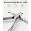 BEZOX Cuticle Nippers with Cuticle Pusher Set - Precise Cuticle