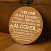 Red Ocean Funny Bar Signs For Outside Round Wall Plaque
