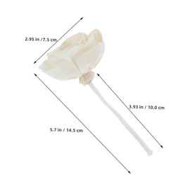 2pcs Camellia Flower Diffuser Sticks Elegant Fragrance Refills with Cotton Wick for Home and Office Decor Fresh Scented Floral Reed Diffuser for Improved Air Quality