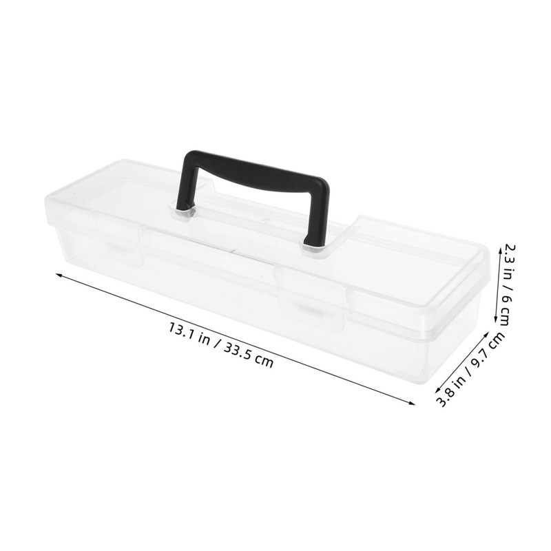 TEHAUX Multi Purpose Tool Organizer with Transparent Lid Portable Storage