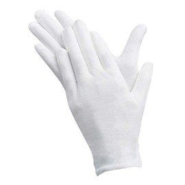 KKLM Cotton Gloves, White, Men's, White Gloves, Women's Hand Roughness, Eczema, Moisturizing, Dry Skin, For Work, Dress-Up (12 Pairs, XL Size, White)