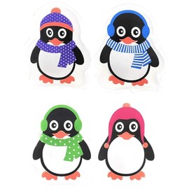 Luxtor Penguin Hand Warmers Set of 4 Cute Pocket Warmers for Warm Hands in Winter