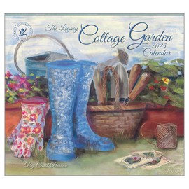 Legacy Cottage Garden 13 x 12 Paper 2025 Hanging Wall Calendar
