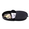 Mens Real Leather Coin Tray Purse LARGE 8cm x 9cm