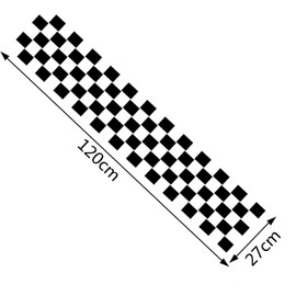 YKKJ 1 pcs Car Hood Sticker Stripe，Vinyl Racing Stripe，for Car, Sports Racing Stripe Stickers.