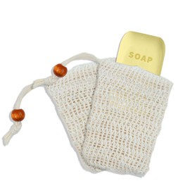 Oeyliz Soap Bag Saver Bag Natural Sisal Soap 2PCS Saver Bar Durable Sisal Fiber Pouch Net for Bath and Shower