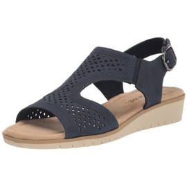 Easy Street Alba Sandalias de cuña para mujer, marino, 10