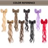 LyoRuSi 14 Ponytail Extension 2 Pack Purple Curly Wavy HairPieces