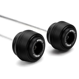 ZEXDDI Compatible With Ninja 650 KRT 2025 Ninja650 Z650 RS 2017-2024 2025 Motorcycle Front Rear Fork Sliders Wheel Frame Slider Crash Protector Axle Slider Crash Pads (Black)